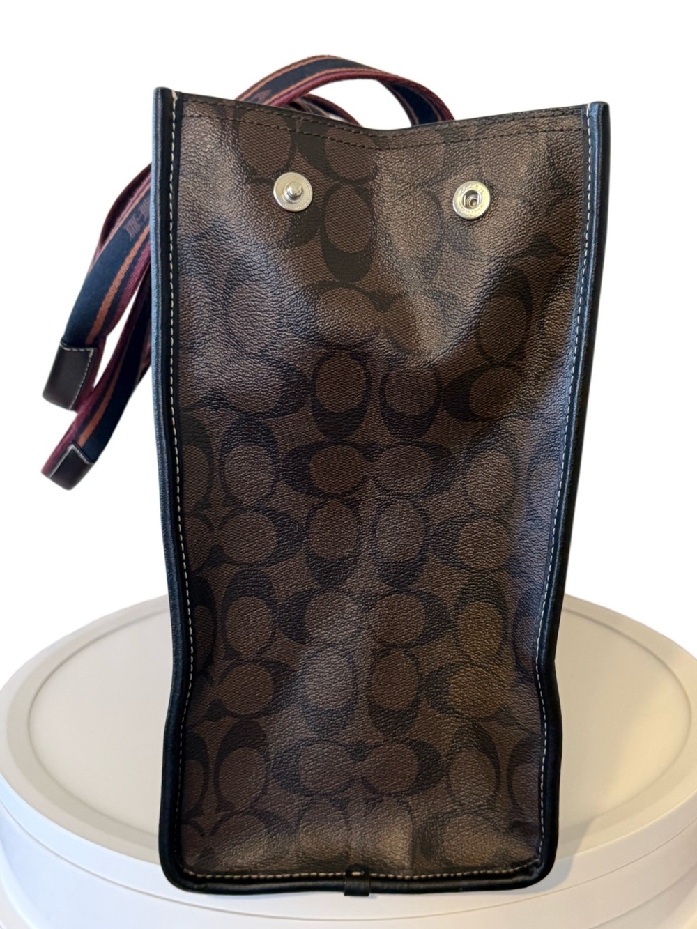 Coach Signature Canvas Large Tote Wallet Set Brown Monogram Designer Luxury Bag - Picture 9 of 17